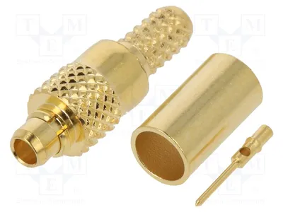 Produktbild von 1x Stecker M männlich gerade 50Ω vergoldet M-02 -, M-Steckverbinder