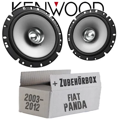 Produktbild von Lautsprecher Boxen Kenwood KFC-S1756 - 16,5cm Koax Auto Einbauzubehör - Einbauset passend für Fiat Panda 169 Heck - justSOUND