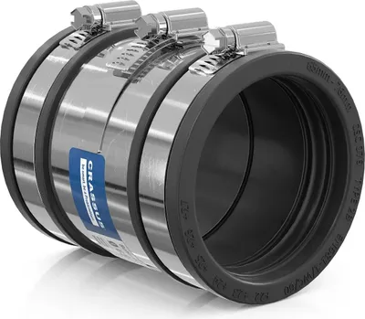 Productafbeelding van Crassus slangadapter type 2B CSC 076 (65-76 mm), tot 2,5 bar, EPDM / V2A, 1 stuk.