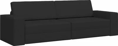 Obrázok produktu pre vidaXL Rozkladacia pohovka Čierna 245 x 78 x 77 cm Látková