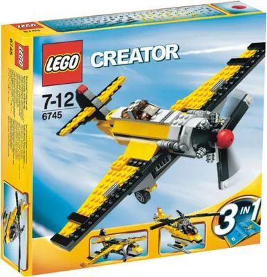 Image de LEGO CREATOR Avions jaunes 247 pièces, dès 7 ans (6745)