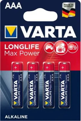 Produktbild von VARTA Longlife Max Power AAA Micro Mignon LR03 Max Tech Blister Batterien