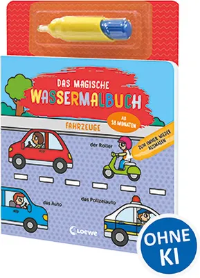 Produktbild von Das magische Wassermalbuch - Fahrzeuge
