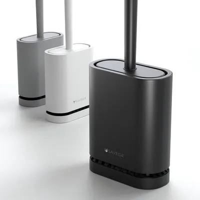 Produktbild von Silikon Toiletborstel für Wandcloset - Toiletborstel ohne Bohrer - Toiletset - Schwarz