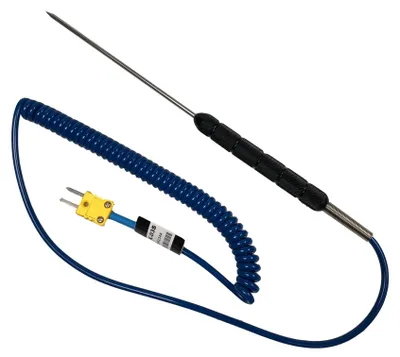 Thermoelementsonde Typ K, Einstichsonde, -50 bis 500 °C, Edelstahl