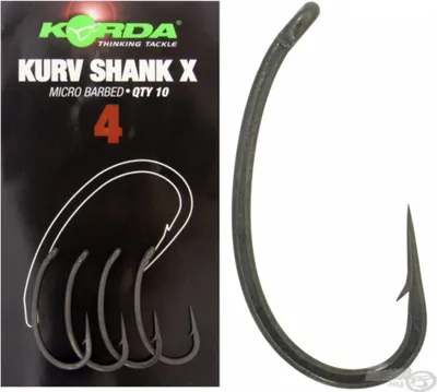 Zdjęcie produktu dla Haczyki Karpiowe Mikro Zadzior Korda Kurv Shank X Micro Barbed r. 8