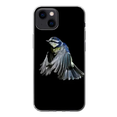 Produktbild von MuchoWow® Handyhülle Schutzhülle Hülle für iPhone 13 mini Vögel - Federn - Schwarz Silikon Softcase Handy Hülle - Softcase