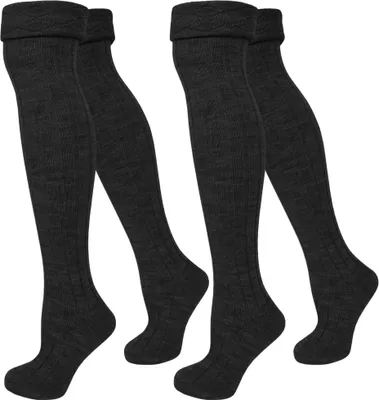 Produktbild von normani 2 Paar Overknees gerippt mit Umschlag