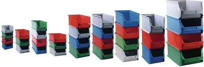 Immagine prodotto di scatola portaoggetti aperta ProfiPlus Box 2 di allit, in PP, blu