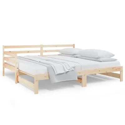 Immagine prodotto di Letto da giorno allungabile 2x(80x200) cm in legno di pino massiccio