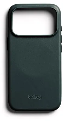 Zdjęcie produktu dla Etui Bellroy MagSafe z naturalnej skóry, przeznaczone do iPhone 18 Pro / serii iPhone 17 Pro, kolor: zielony