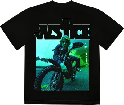 Image de Justin Bieber - T-shirt homme/femme unie RO3691 (XXL) (Noir)