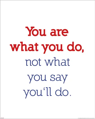 Produktbild von You are what you do - Motivational Kunstdruck  - Mini Poster Druck - 40x50 cm