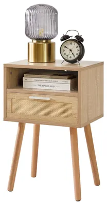 Imagen del producto de Mesa auxiliar - Ratán - 39 x 29 x 60 cm