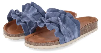 Immagine prodotto di Ciabatte Palado da donna, colore blu, in pelle scamosciata, taglia: 43