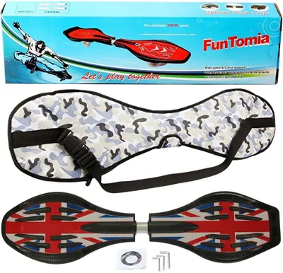 Produktbild von FunTomia® mit LED-Rollen - 2274 - Design England Flagge - Waveboard ORIGINAL