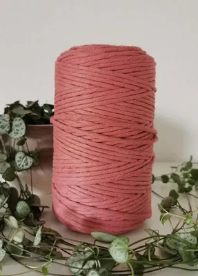 Produktbild von Makrameegarn Makramee Baumwollgarn Bastelgarn ALTROSA  200 Meter 4 mm GEFLOCHTEN