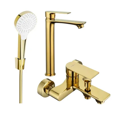 Obrázok produktu pre Mexen Royo R05 vaňová súprava, zlatá - 72213R05-50