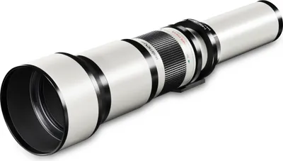 Produktbild von Walimex pro Teleobjektiv 650-1300mm 1:8-16 CSC kompatibel mit DSLR Canon EF – manueller Fokus, Zoom-Teleobjektiv für Vollformat & APS-C Sensor, inkl. Aufbewahrungstasche & Deckeln