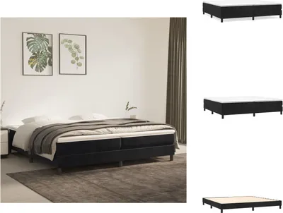 Imagen del producto de vidaXL Base de cama con somier, color , 200x200 cm, tapizada en terciopelo - Camas y estructuras de cama