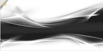 Produktbild von ARTland Wandbild, selbstklebend Kreatives Element Schwarz - Weiß Größe: 60x30 cm