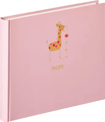Produktbild von Walther, MT-148-R,Babyalbum Meine Taufe Baby Animal, rosa, 28X25 cm