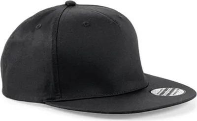 Produktbild von Beechfield B610 | 5-Panel Snapback Rapper Cap / Czapka / Kapelusz - Kolor: Czarny - Rozmiar: Jeden rozmiar