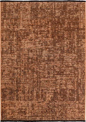 Productafbeelding van Kortpolig vloerkleed, effen kleur, geschikt voor woonkamer, slaapkamer en eetkamer, koperkleurig, rechthoekig, 80x250 cm