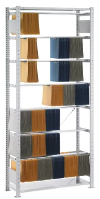 Produktbild von Pendelheftergrundregal Leitz/Elba - 2300x750x350 mm, 7 Pendelstangen