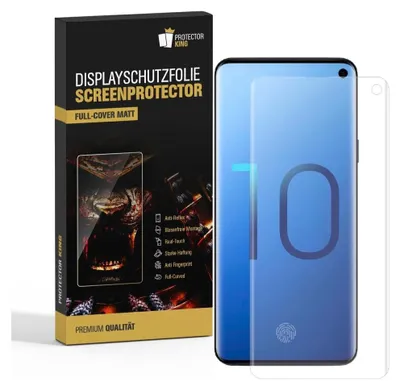 Produktbild von 2x Panzerfolie für Samsung Galaxy S10 FULL CURVED MATT Displayschutz Schutzfolie Entspiegelt ANTI-SHOCK/ ANTI-KRATZ/ ANTI-BRUCH/ ANTI-SCHMUTZ