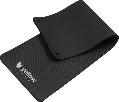 Obrázok produktu pre yellowSPORT yellowMAT Holes – gymnastická podložka s otvormi z NBR – čierna – 183 cm x 61 cm x 1,5 cm – 1 ks