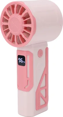 Obrázok produktu pre Mini prenosný ventilátor výkonný ručný USB dobíjateľný osobný malý ručný tichý na cestovanie make-up vnútorný vonkajší ružový