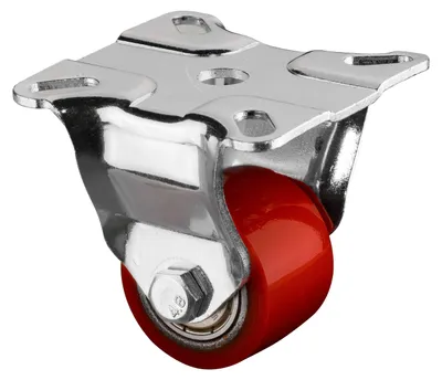 Image de Roulette fixe 35mm 100kgPolyuréthane90 +/- 3 Shore A bille.60x60mm STA BS ROULEAUX