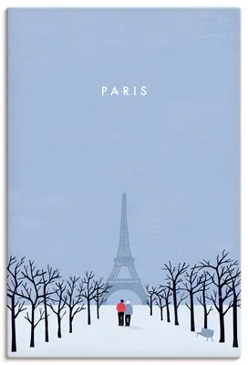 Produktbild von ARTland Leinwandbild Paris Größe: 60x90 cm