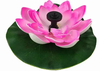 Zdjęcie produktu dla Solar powered sztuczne fontanny pompa wodna Lotus Kształt różowy