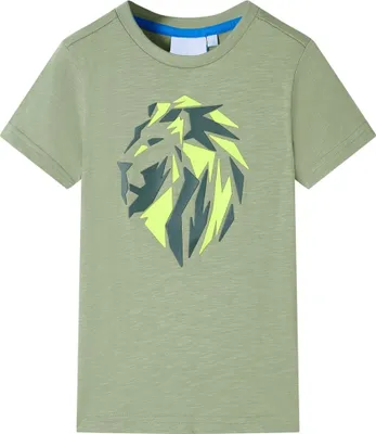 Produktbild von Kinder-T-Shirt Helles Khaki 116 , Langarmshirts 2024 Neu