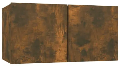 Obrázek produktu pro vidaXL TV nástěnná skříňka Smoked Oak 60x30x30 cm Materiál dřeva