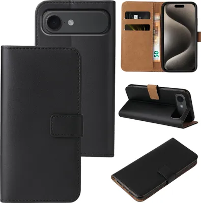 Produktbild von Handyhülle für Apple iPhone 17 Air Klapphülle Bookcase Flip Cover Hülle Handy Tasche Etui Farbe: Schwarz
