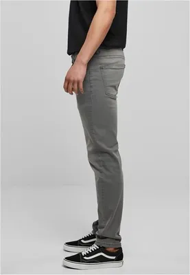 Produktbild von Urban Classics - Herren STRETCH DENIM Straight Fit Jeans MIDGREY W38