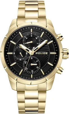 Produktbild von Police PEWJK2227106  Herren-Uhr Neist Multifunktion Quarz Edelstahl-Armband Gold