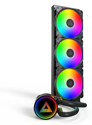 Zdjęcie produktu dla Montech LightFlow ARGB 360, Chłodnica cieczy all-in-one, 12 cm, 129,5 m³/h, Czarny