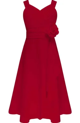 Produktbild von Sommertraum: Elegantes ärmelloses Chiffon-Mädchenkleid (Größe 128 cm) für den Strand und festliche Anlässe!