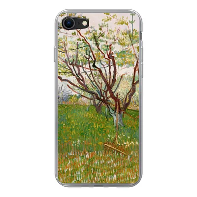 Produktbild von MuchoWow® Handyhülle Schutzhülle Hülle für iPhone SE 2020 Blühender Obstgarten - Vincent van Gogh Silikon Softcase Handy Hülle - Kartenbesitzer