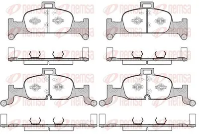 Produktbild von REMSA 1691.00 Bremsbeläge Satz Vorne Bremsklötze für AUDI A4 B9 Avant (8W5, 8WD) A6 Avant (4A5, C8) A5 Sportback (F5A) Q5 (FYB) A4 B9 Limousine