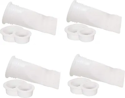 Obrázek produktu pro sada 4 různobarevných nastavitelných zpětných klapek, jednocestných ventilů, silikonových sifonů pro podlahové odtoky na WC, v koupelně a v kuchyni