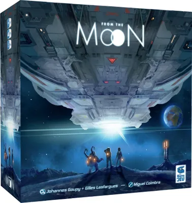 Produktbild von from The Moon – Gesellschaftsspiel – Strategiespiel – 14 Jahre und älter – 1 bis 4 Spieler – Taktisches und Denkspiel – Die Spielbox Blackrock Games
