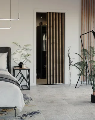 Produktbild von KIER FURNITURE Schiebetüren Evo Belmo + Kassette und Rahmen 90cm, Eiche Craft Gold