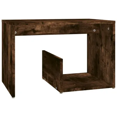 Image de Table d'appoint Chêne fumé 59x36x38 cm Bois d'ingénierie