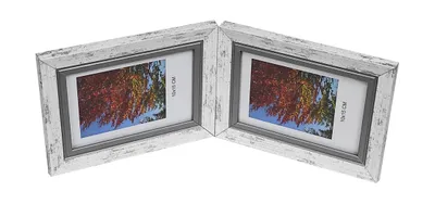 Zdjęcie produktu dla GALERIA multirama FLASH na zdjęcia 13x18 cm PODWÓJNA poziom/poziom BIAŁA