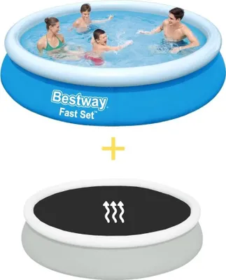 Produktbild von Bestway Pool - Fast Set - 366 x 76 cm - Inklusive Solarsegel